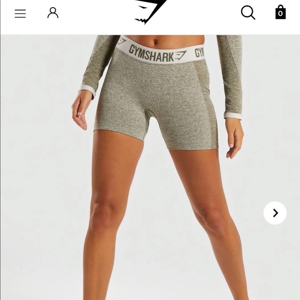 Gymshark Khaki Flex Shorts 🤎